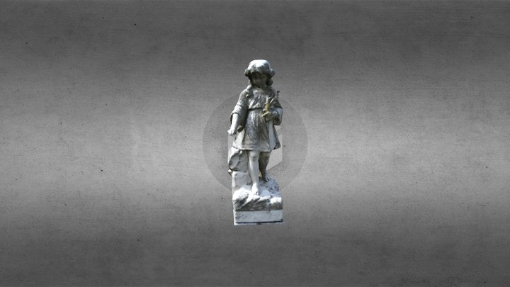 Girl Statue 3D Model