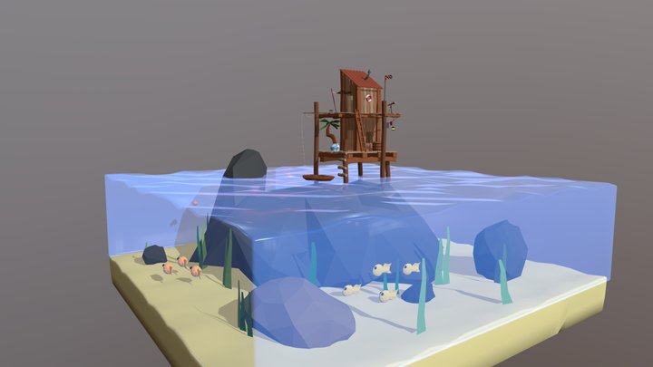 Sea Shack Sunny 3D Model