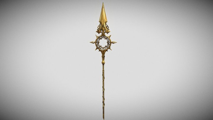 Aureate Spear of Eternal Destiny 3D Model