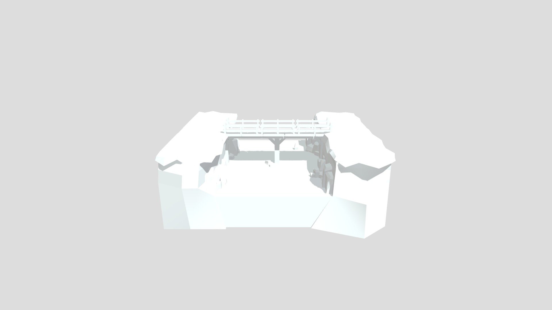 Wood bridge and environment from Poly by Google