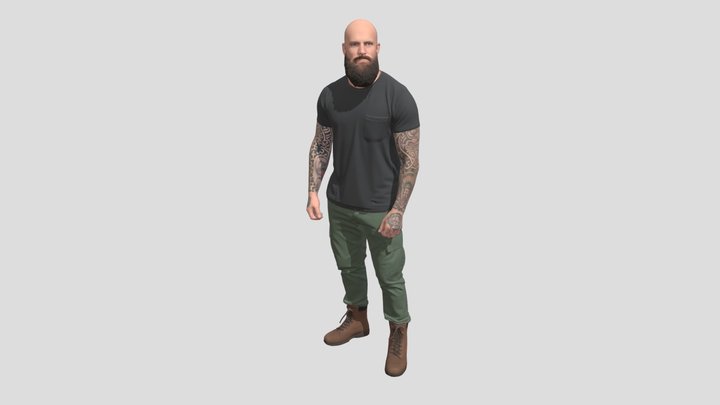 Inked Warrior – Gratis 3D-model STL