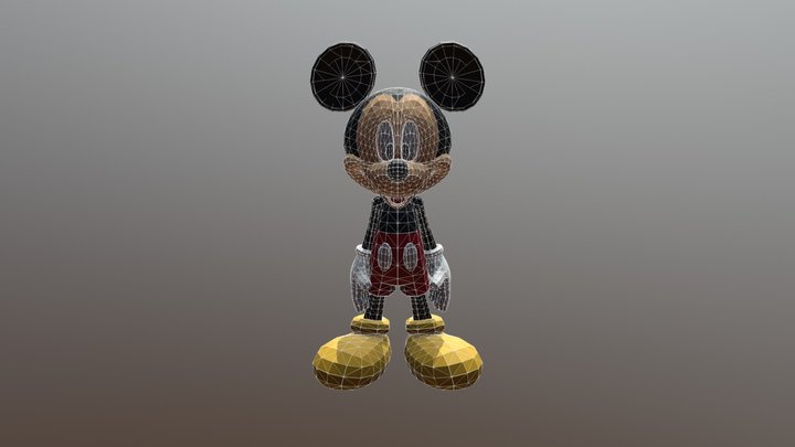 Tahla Mickey Mouse 3D Model