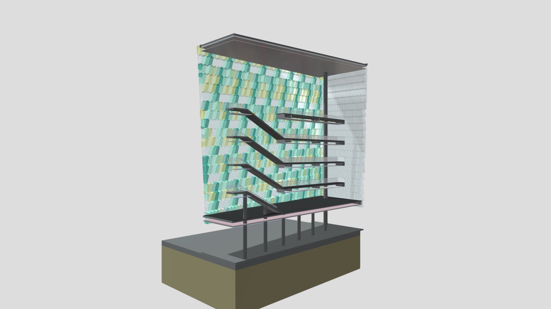 Harpa concert hall stairs