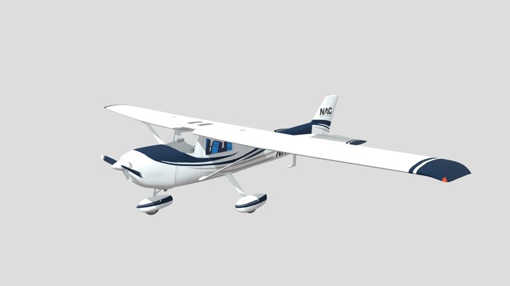 Cessna 152 - NAC Livery 3D Model