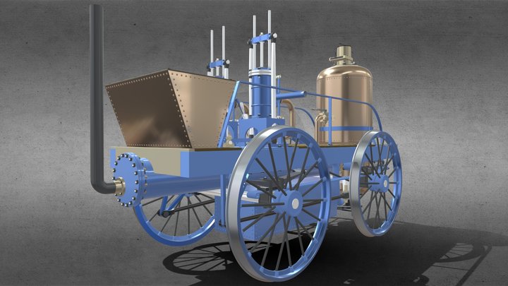 Novelty Locomotive 1829 3D Model