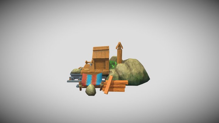 Mining house 3D Model