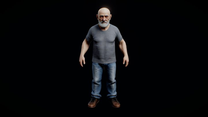 Old man 3D Model