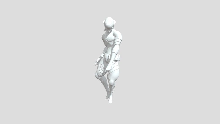 Monsoon with animations non textured 3D Model