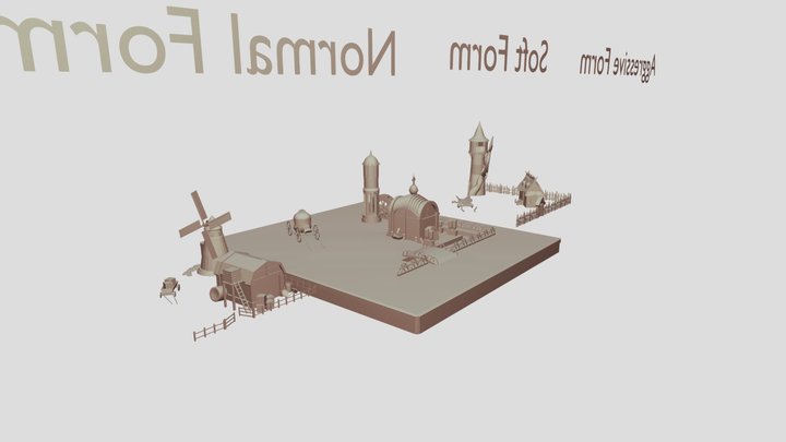 HW3_XYZSchool_Silhouette 3D Model