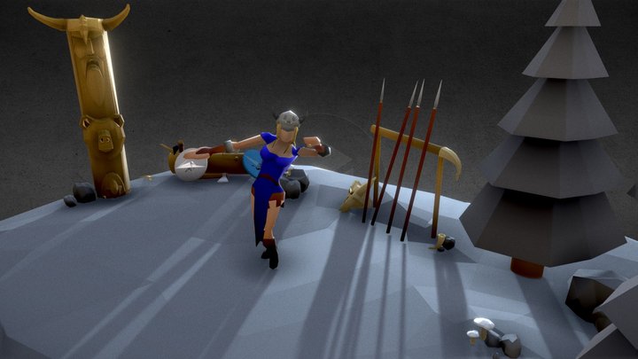Ambiente Vikingo 3D Model