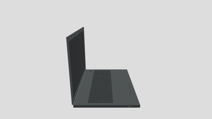 Low Poly Laptop Free 3D Model