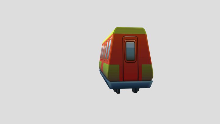 Subway Surfers Train 3D Model