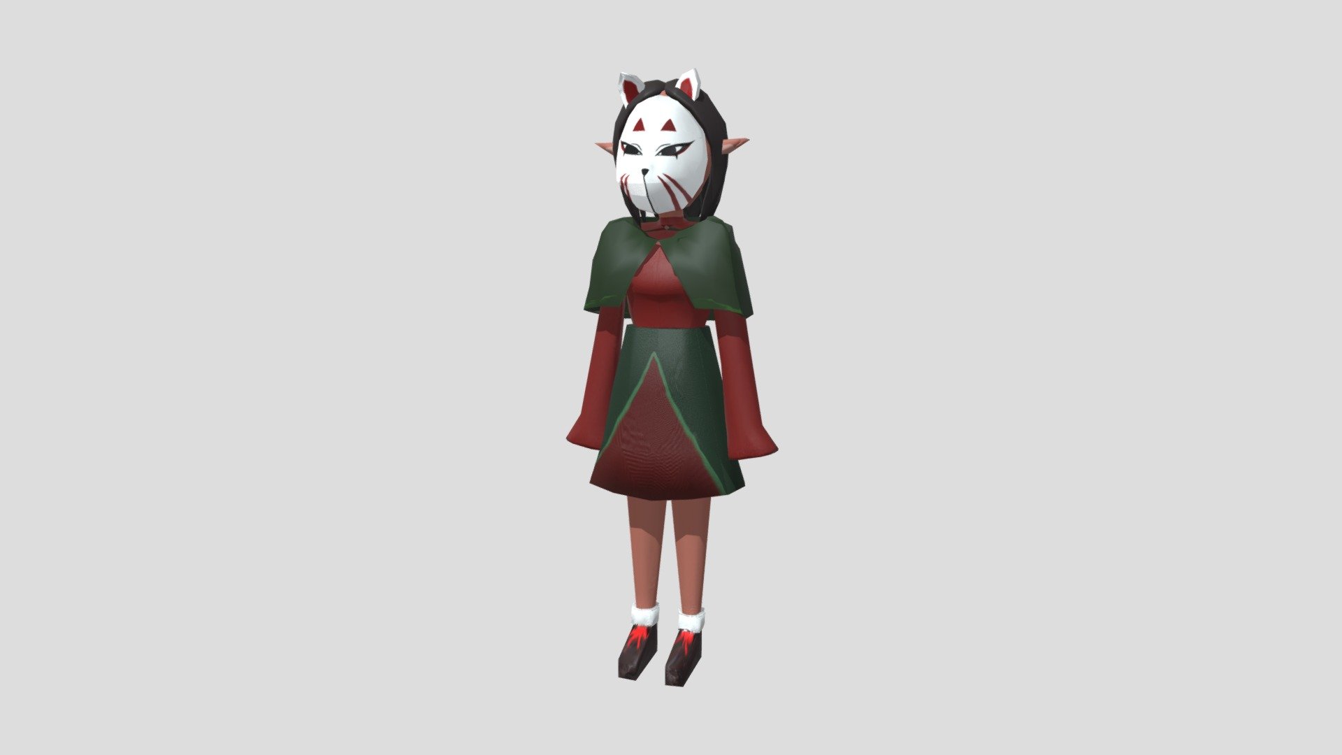 Fox Face character model - 3D model by Aika.r [f213f08] - Sketchfab