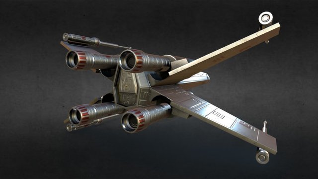 Phi Thuyen X Wing 3D Model