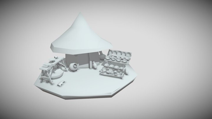 1GGP01_ Buchta_ Samuel_ Game Art Exam 3D Model