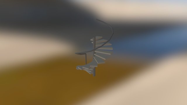 Spiral Staircase 3D Model