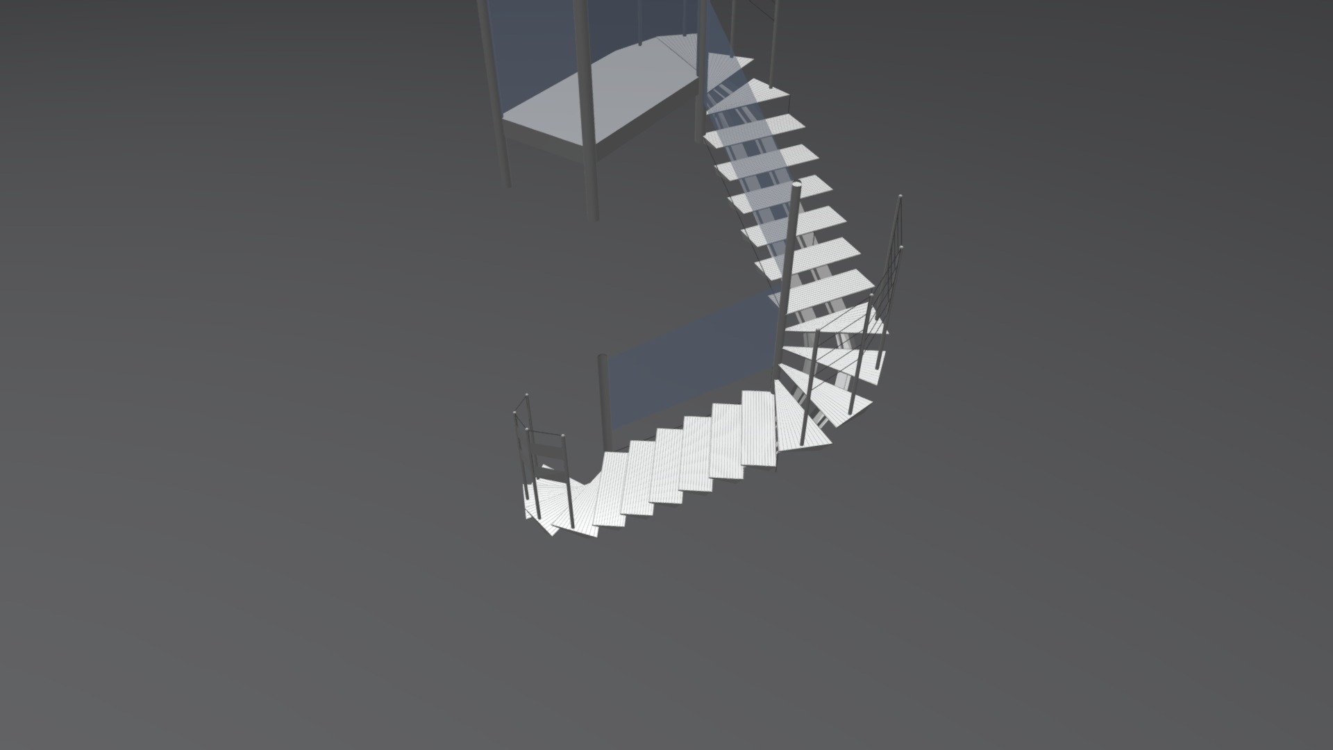 Triangular Staircase Pre-presentatie - 3D model by jeebee108 [f215429 ...