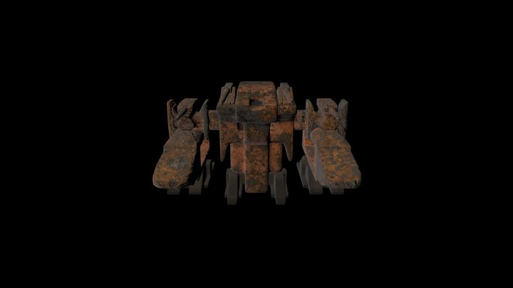 Mecha Abounded Low Res Tex 3D Model