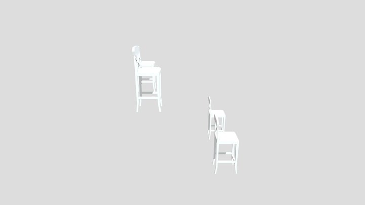 Highchair Simple 3D Model