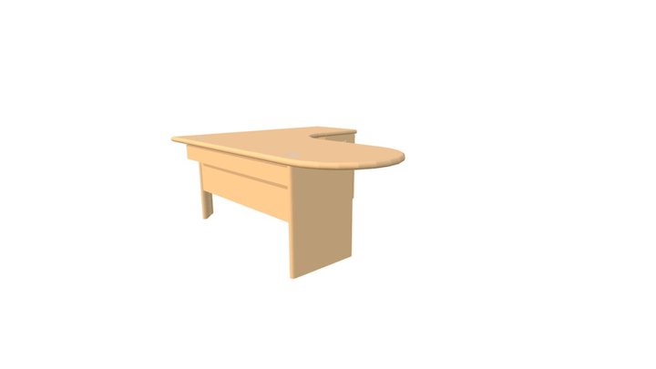 Corniche Desk 3D Model