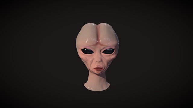 Alien Head Blend 3D Model