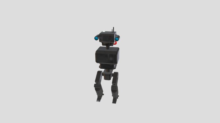 rigged leg Robot 3D Model