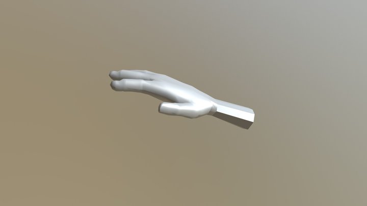 Five finger hand. 3D Model