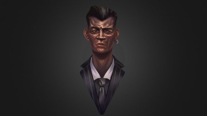 Dishonored2 Bust 3D Model