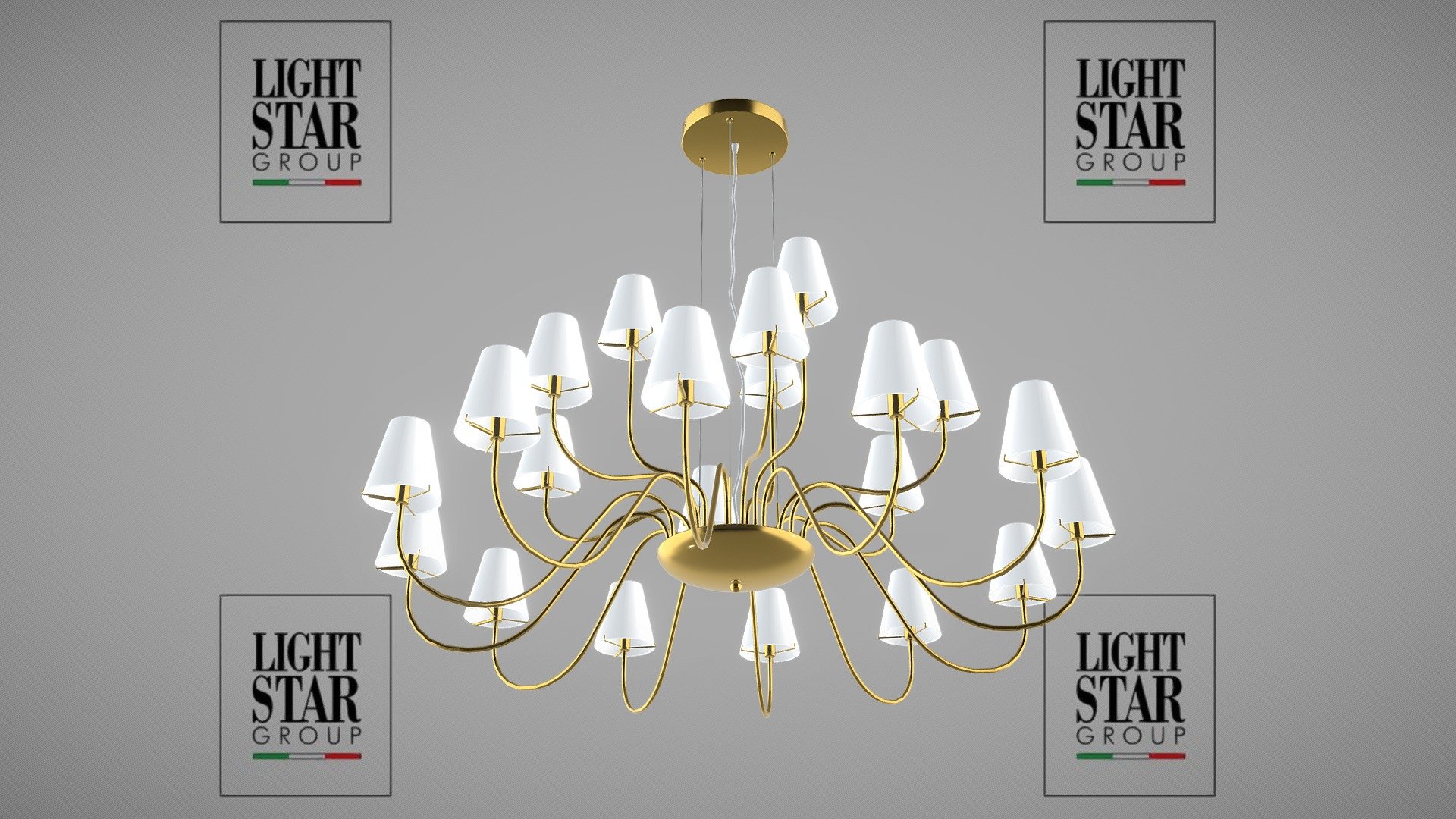 758212 Diafano Lightstar Chandelier - Download Free 3D model by ...