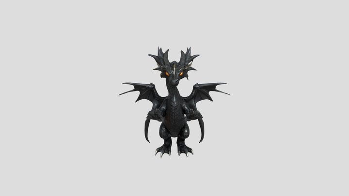dragon noir 3D Model