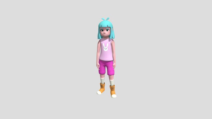 sarah (talking and walking) 3D Model