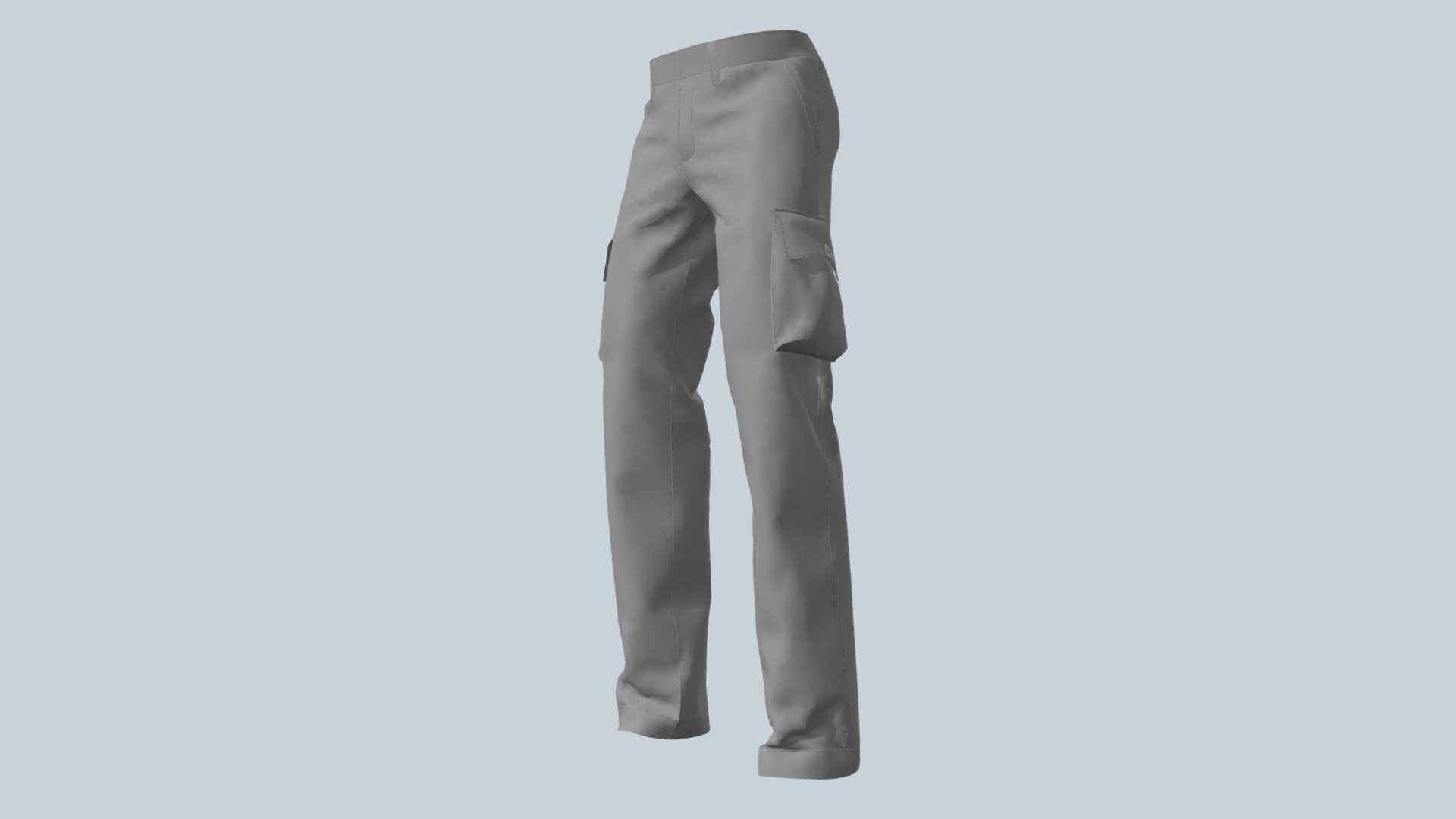 Grey Cargo Pant - Download Free 3D model by kril (@krrril_) [f21ffa9 ...