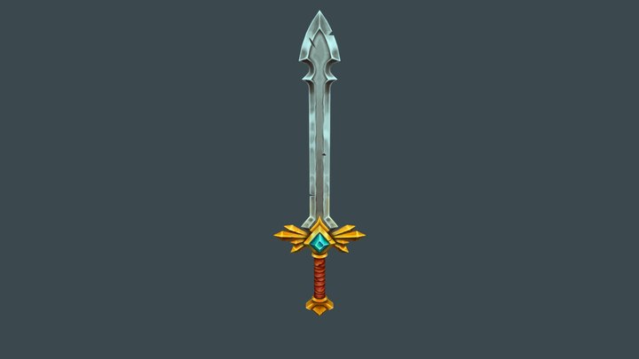 [HandPaint] Fantasy Sword 3D Model