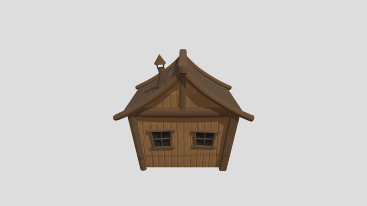 Cartoon House 3D Model
