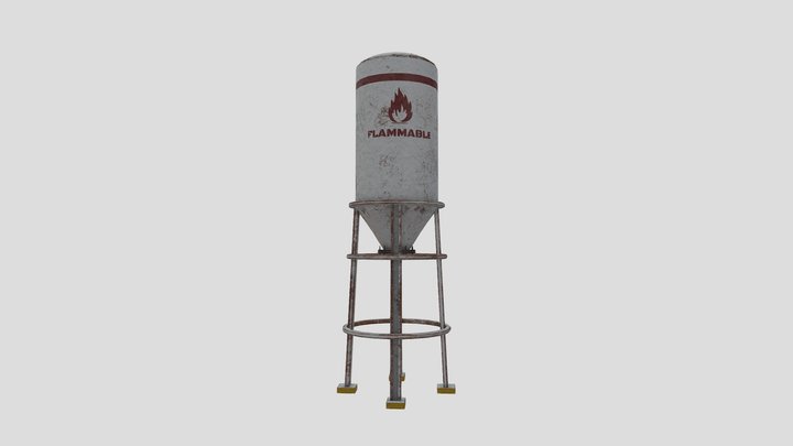 Tanque Vertical 3D Model
