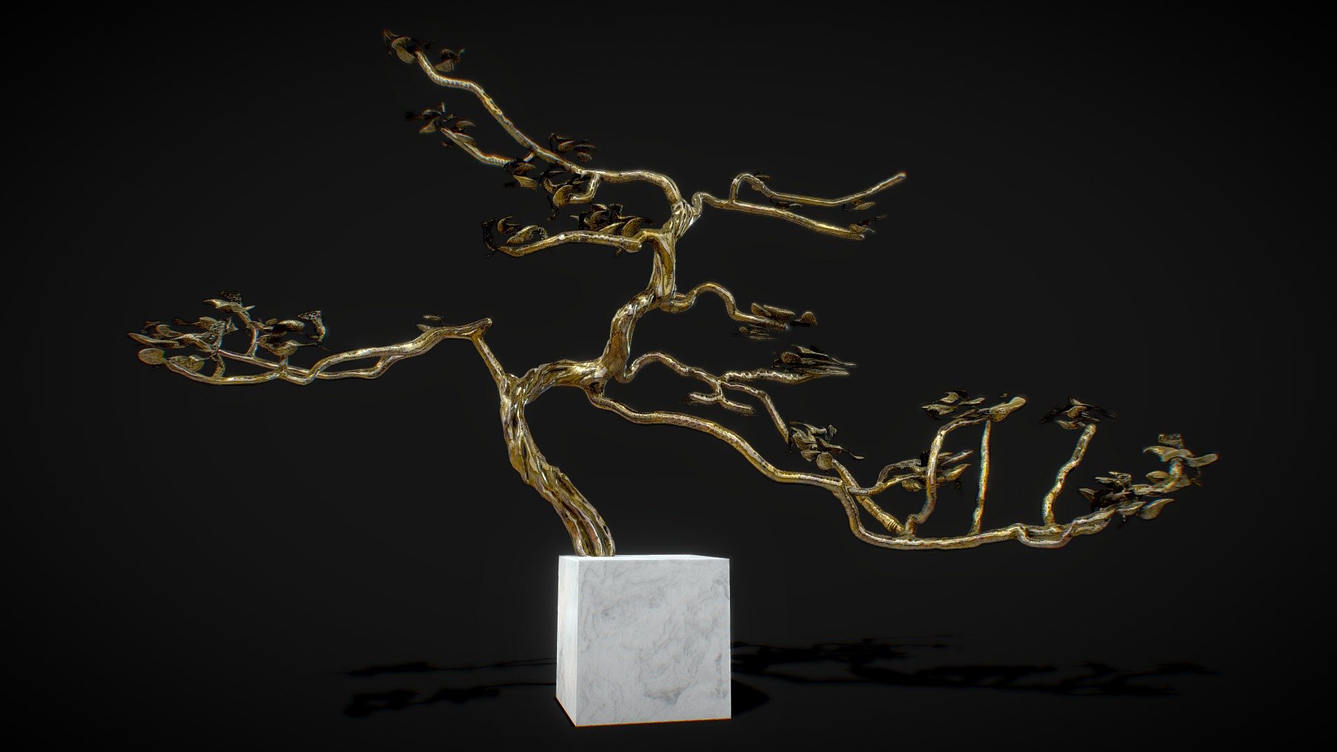 Bonsai in brass