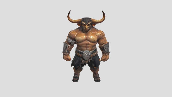 This is a detailed and powerfu 3D Model