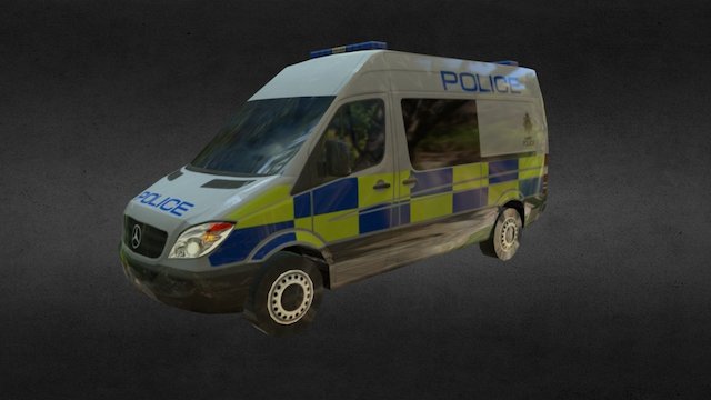 D3S MB Sprinter UK Prison (W906) '06 3D Model