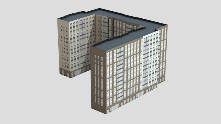 агр 3д модель жилое здание 3D Model