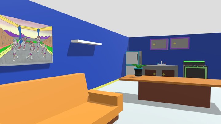 How Noobs get By Living Room (3D Reconsruction) 3D Model