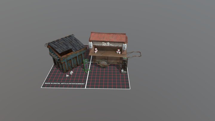DAE 5 Finished props - Tokyo 3D Model
