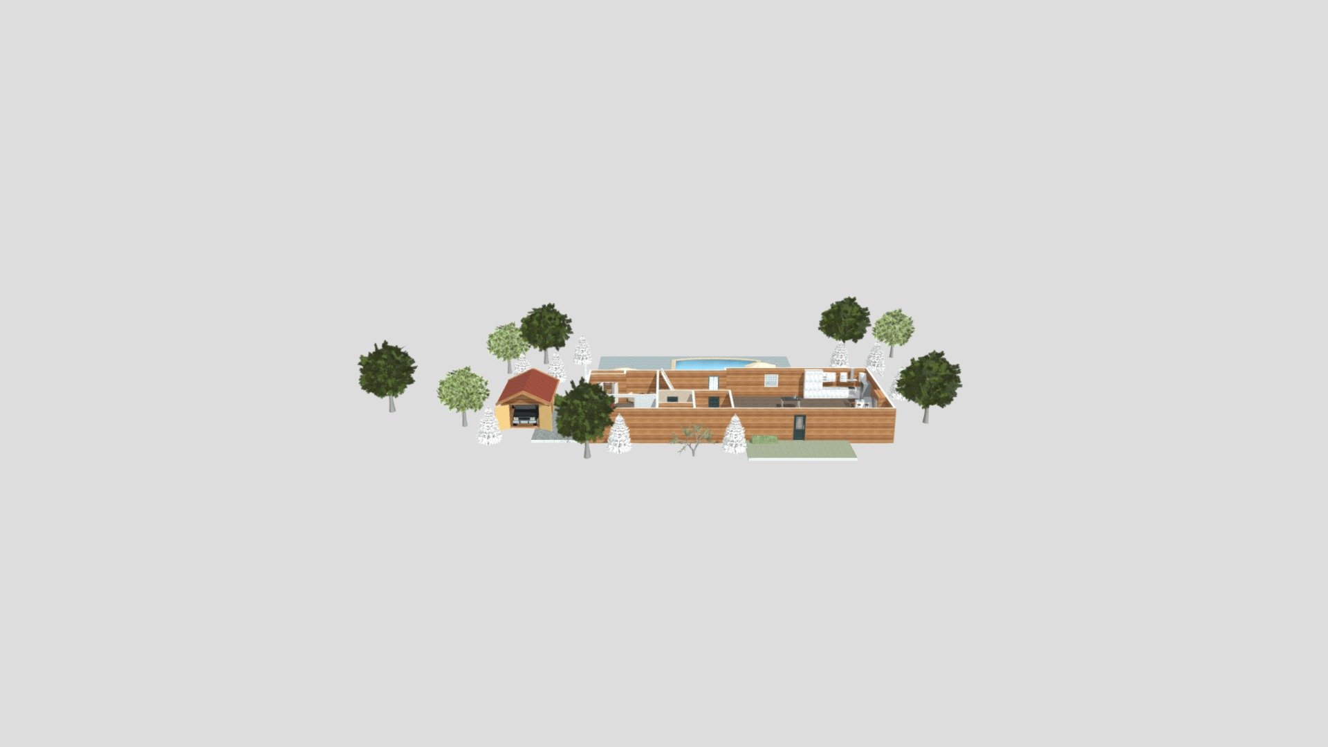 One floor cabin