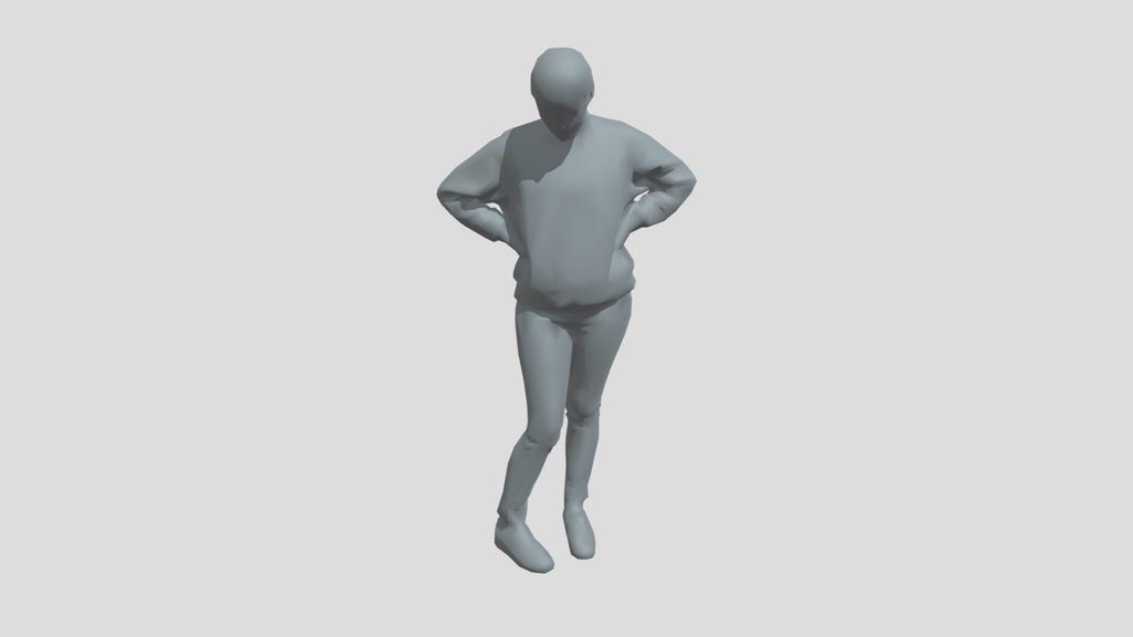 Lowpoly Female Standing