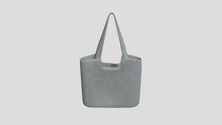 Minimalist Grey Fabric Tote Bag