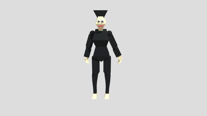 Handsome man blow kiss 3D Model
