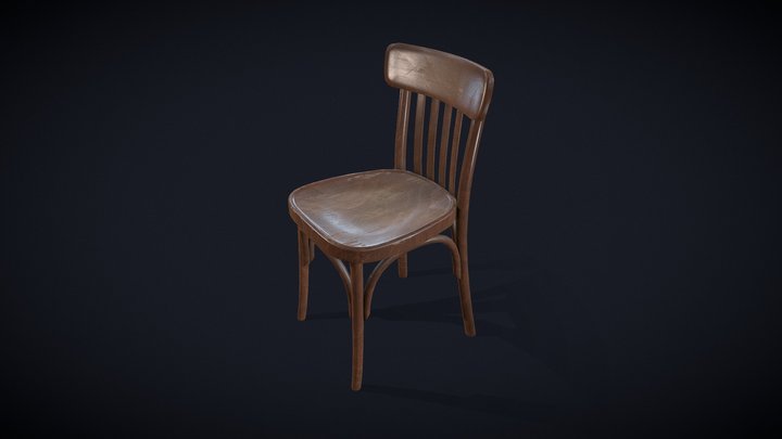Old Soviet Chair 3D Model