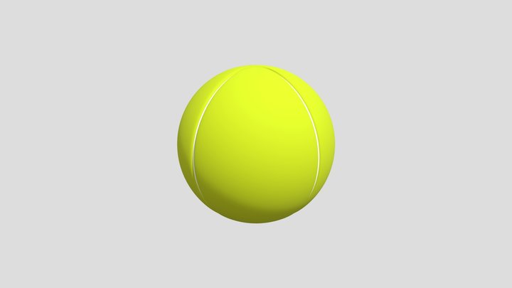 pelota de tenis 3D Model