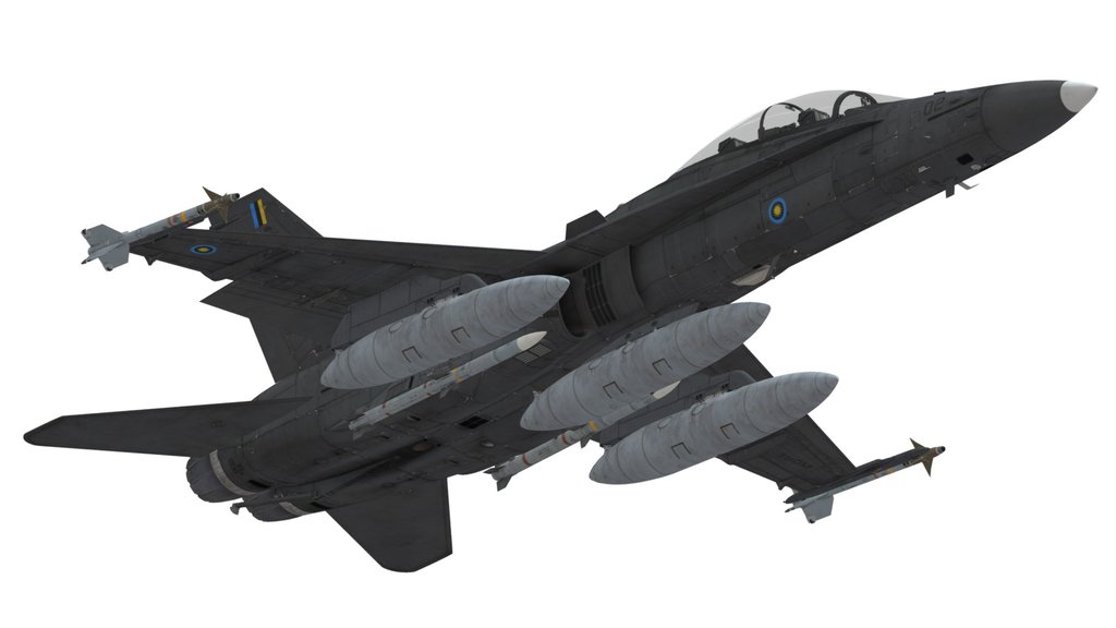 FA-18D Late Black
