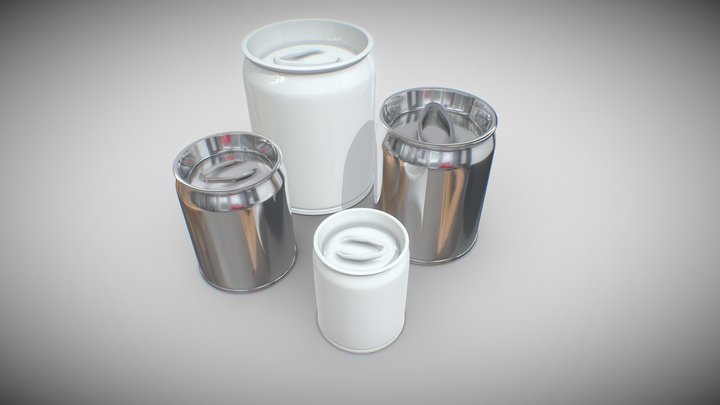 CANS, BOTTLES & JARS 3D Model