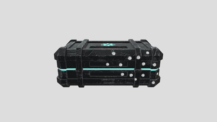 Sci Fi Crate 3D Model